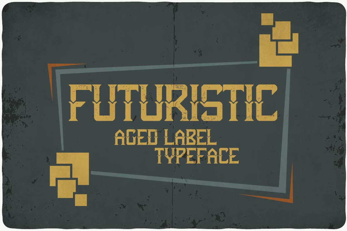 Futuristic typeface preview 6