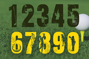 Golfer Font, SVG Cut Files Font