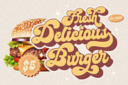 Mangolia - Retro Font Style!, a Script Font by HansCo Studio (Thumbnail 3 of 15)