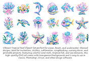 Tropical Reef Clipart Set, an Illustration by Libby Wishes (Thumbnail 4 of 4)