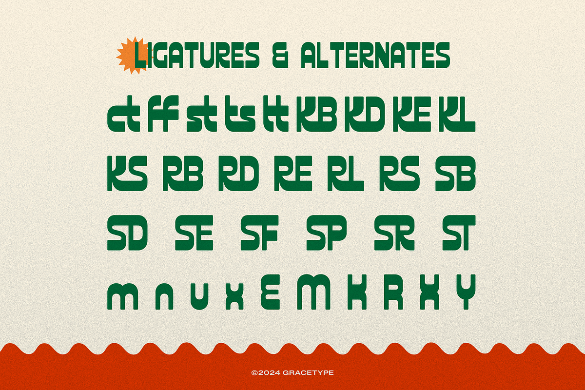 Mereum Dreamy | Bold Retro Typeface, a Sans Serif Font by gracetype_studio (Photo 12 of 12)