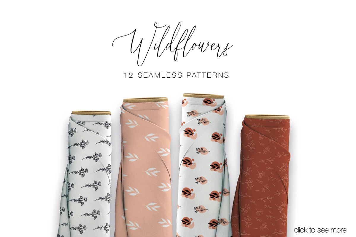 300 Wild Flowers Vector Elements, an Illustration by Art Dari Autumn (Photo 21 of 24)