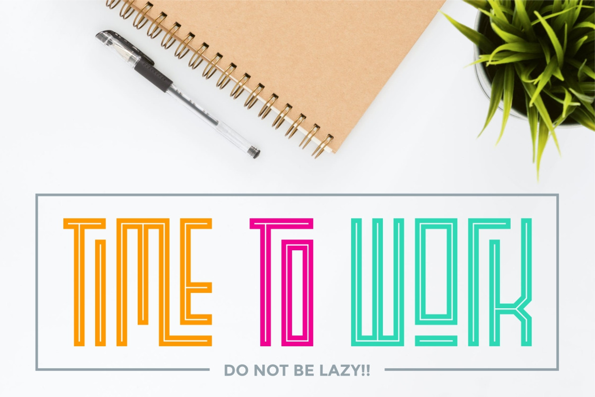 Playlines Typeface preview 3