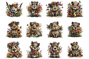 Summer Capybara Whimsical Clipart, a Seasonal Illustration by Designking (Thumbnail 2 of 5)