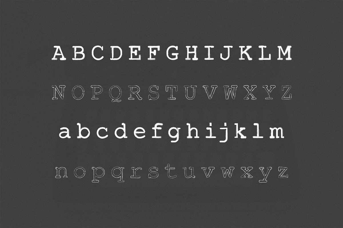 Typewriter Inked Handwritten Font, a Sans Serif Font by Creativetacos (Photo 6 of 8)