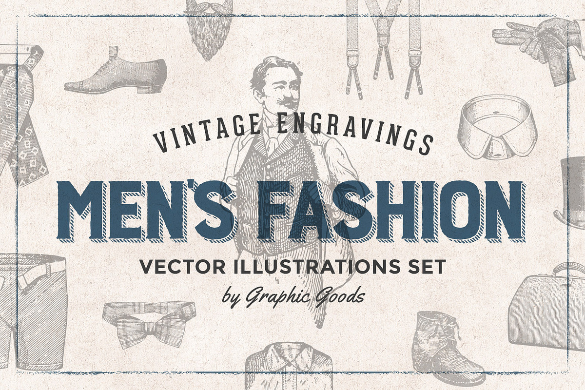 Men's Fashion - Vintage Engravings, an Illustration by Graphic Goods (Photo 1 of 7)