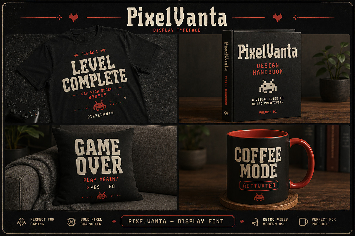 PixelVanta, a Sans Serif Font by Wow Magic (Photo 2 of 3)