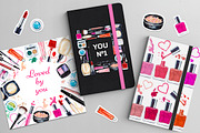 Watercolor cosmetic collection, a Texture Illustration by Lina's store (Thumbnail 8 of 9)
