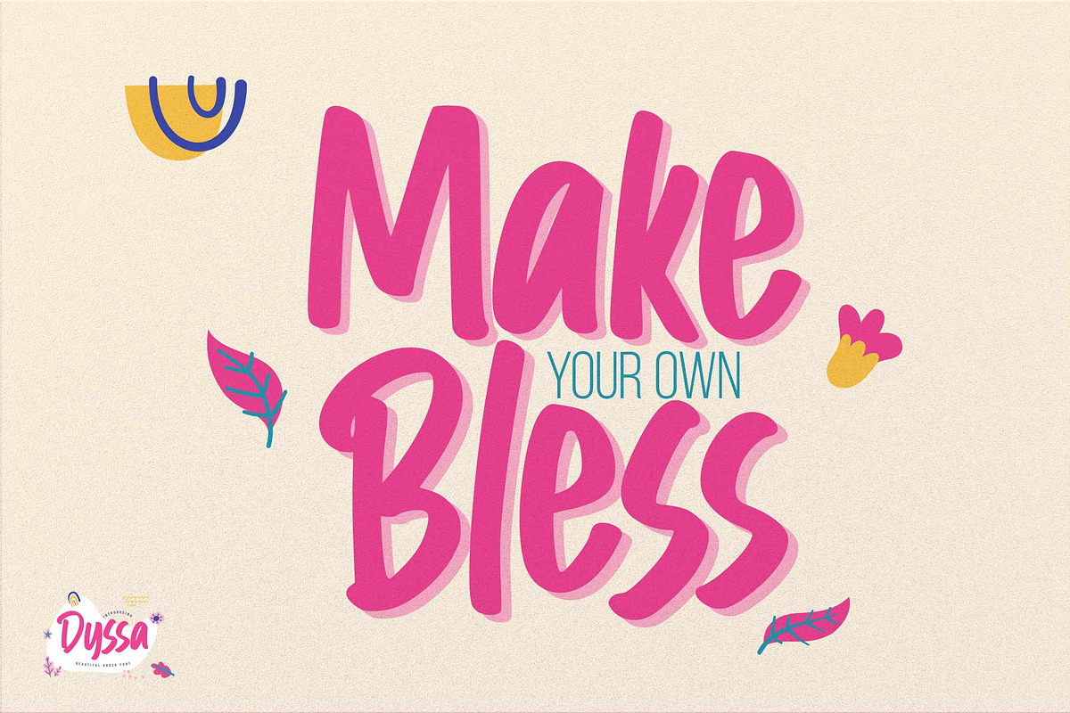 Dyssa – Beautiful Brush Font, a Handwritten Font by Gassstype (Photo 3 of 8)