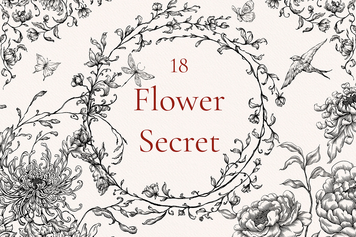 Flower Secret, a Decorative Illustration by Ekaproeka (Photo 1 of 8)