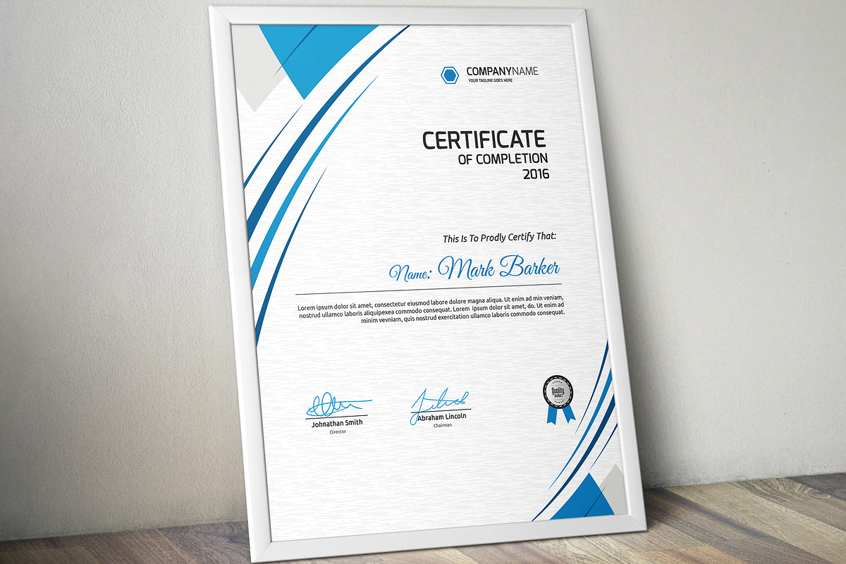 Certificate Word | PSD | AI, a Stationery Template by Curve Design (Photo 3 of 6)