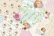 ANGEL DIGITAL PAPER PACK, a Pattern Graphic by rusticmelody (Thumbnail 2 of 2)