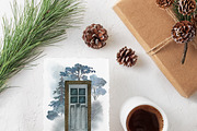 Watercolor Winter Scene Creator, an Object Graphic by JSolomatina (Thumbnail 15 of 19)