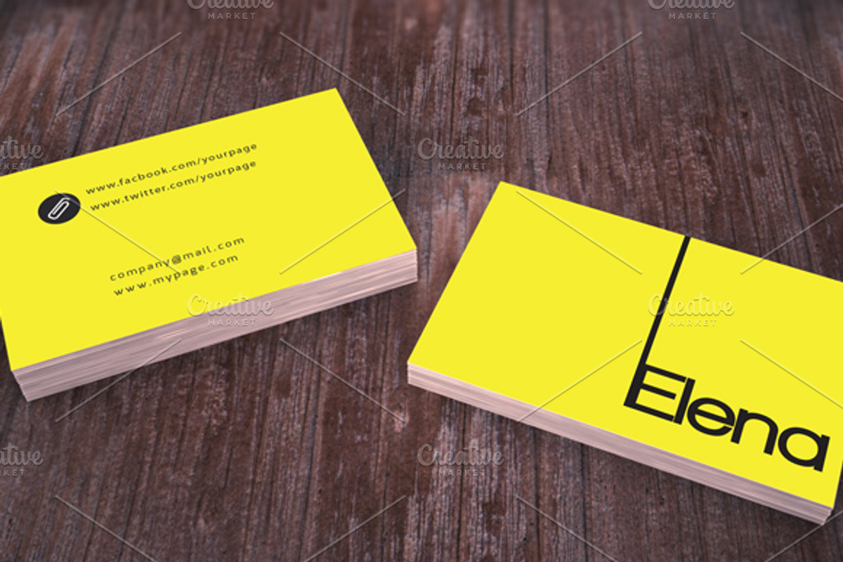 Simple Minimal Business Card, a Business Card Template by felicidads (Photo 2 of 2)