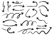 Various black sketch arrows, a Decorative Illustration by Yayasya (Thumbnail 2 of 3)