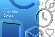 3D Feather Icons Pack - 180 Icons, an Icon by neueworld (Thumbnail 2 of 6)