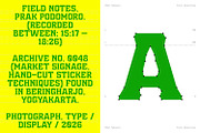 PRAK Podomoro Hand-Cut Display Font, a Serif Font by Healltica.std (Thumbnail 7 of 21)
