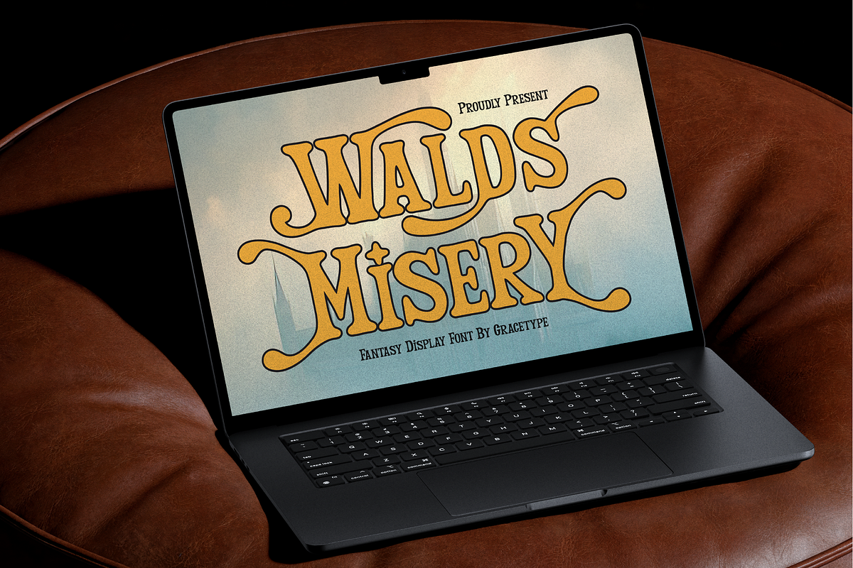 Walds Misery | Fantasy Display Font, a Handwritten Font by gracetype_studio (Photo 5 of 12)