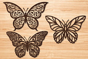 Floral Scroll Butterfly Laser Cut, a Graphic by Pixels.Craft (Thumbnail 3 of 3)