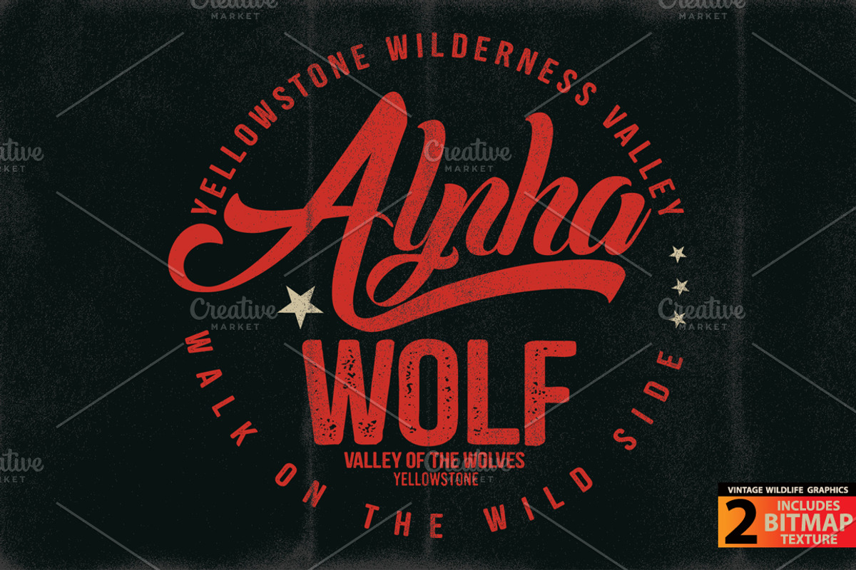 ALPHA WOLF - Vector illustration, an Animal Illustration by Artistic & Unique (Photo 7 of 12)