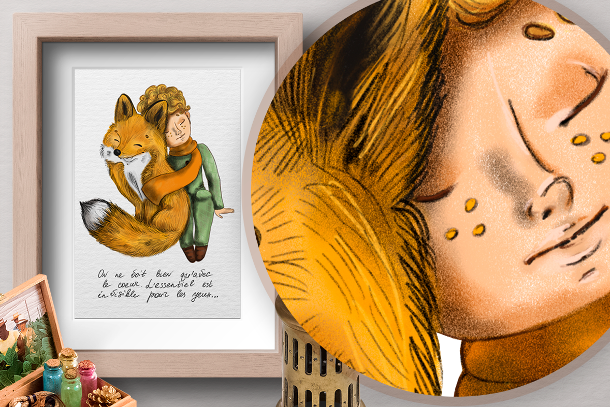 A Little Prince. Fairy tale., a Texture Illustration by Kseniia (Photo 1 of 18)
