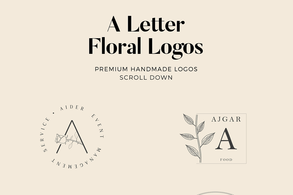 520 A to Z Floral Logos Bundle, a Branding & Logo Template by AN Productions (Photo 3 of 223)