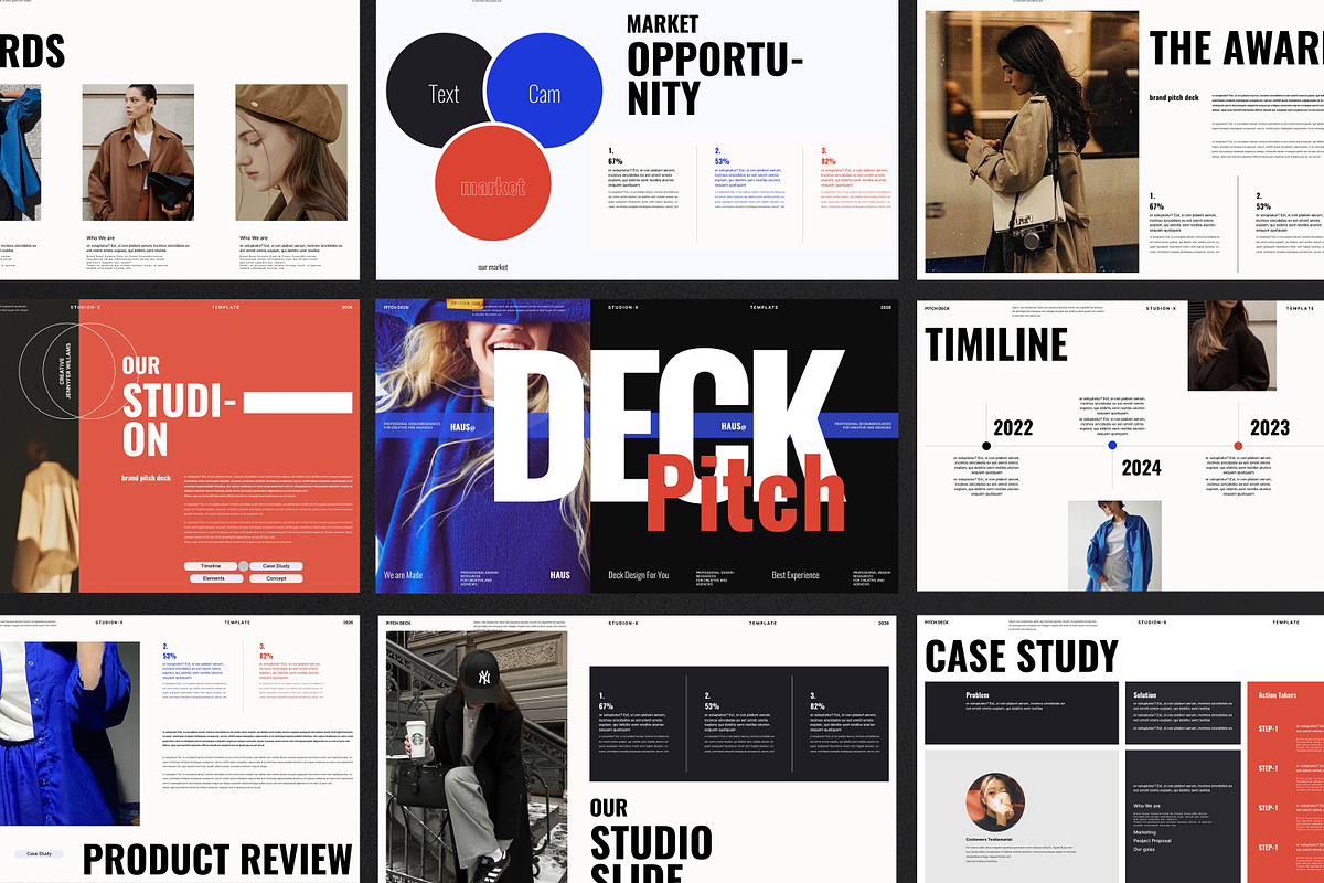 Pitch Deck Presentation Template, a Presentation Template by Aura Agency (Photo 4 of 8)