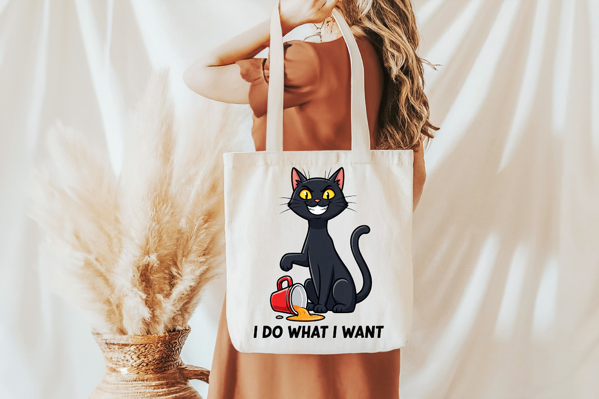 I Do What I Want Funny Cat, an Illustration by DreamCafeArt (Photo 5 of 6)
