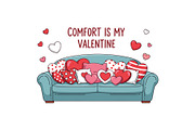 Cute Valentine Lifestyle TShirt Set, a Seasonal Illustration by Designer_Momina (Thumbnail 20 of 21)