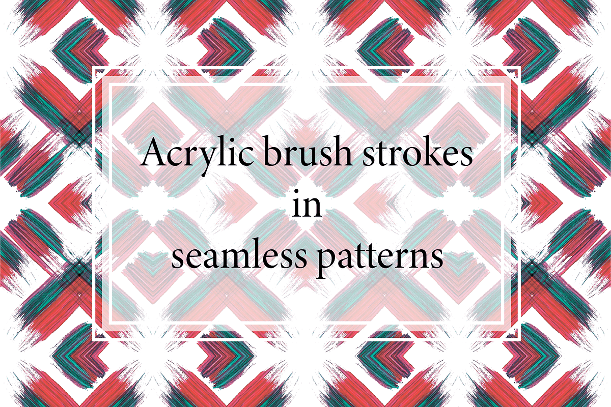 Patterns with acrylic brush strokes, a Pattern Graphic by Art Sproot (Photo 1 of 8)