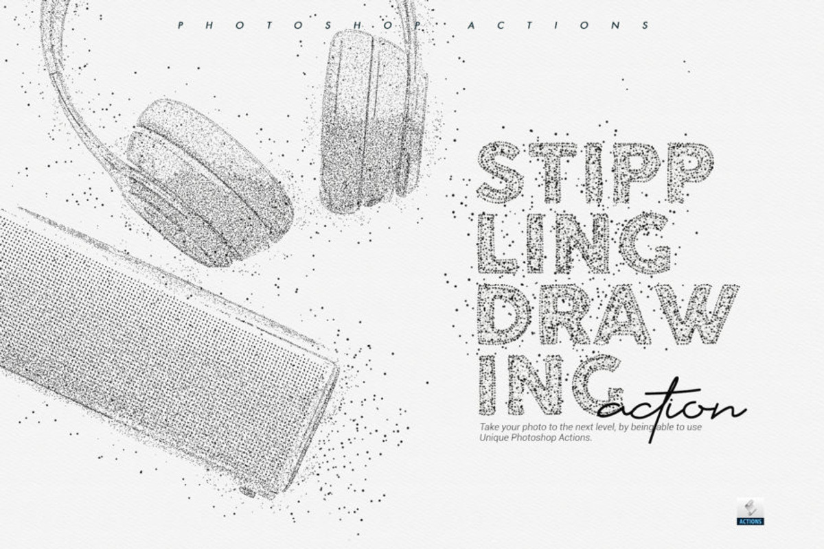 Stippling Photoshop Action, an Action Add-On by DuoFankaar (Photo 7 of 9)