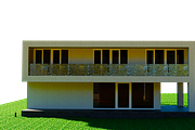 Modern Two-Storey Villa with Pool 3D, an Architecture 3D Model by Casa Mandarina (Thumbnail 3 of 10)