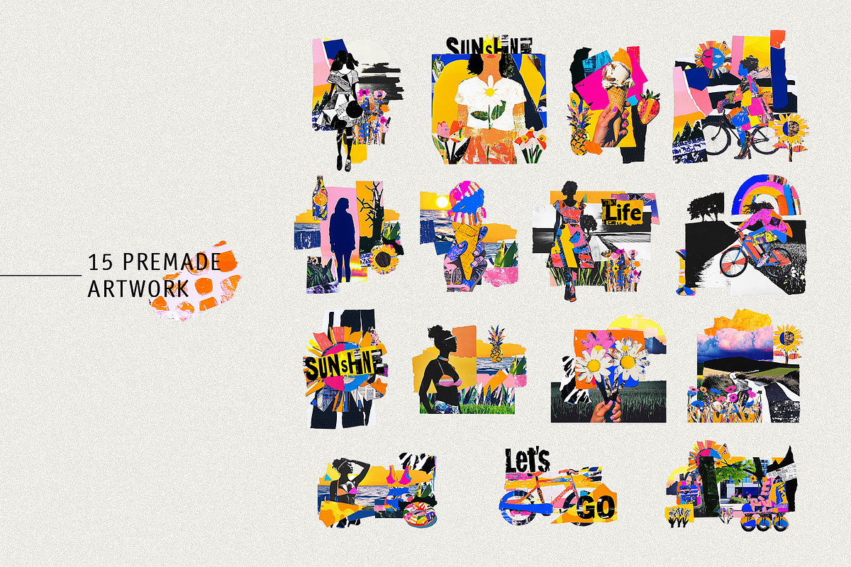 Summer vibes collage, a Graphic by Uniyok (Photo 4 of 13)