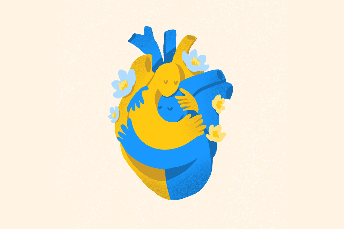 Ukrainian Hearts [HIGH RES], an Illustration by tubik shop