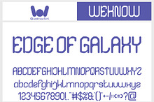 Edge of Galaxy font