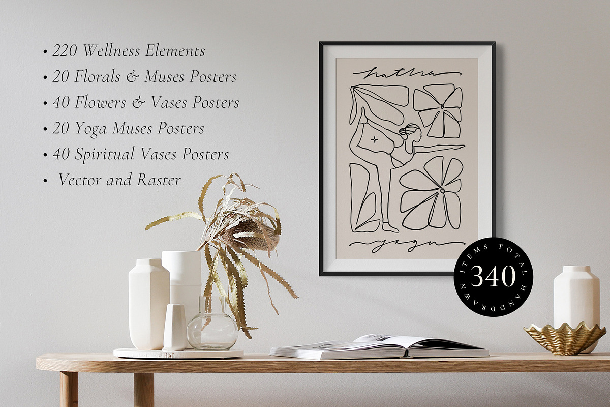 300 Line Art Gallery Set Prints, a Decorative Illustration by Ayya Studio (Photo 9 of 20)
