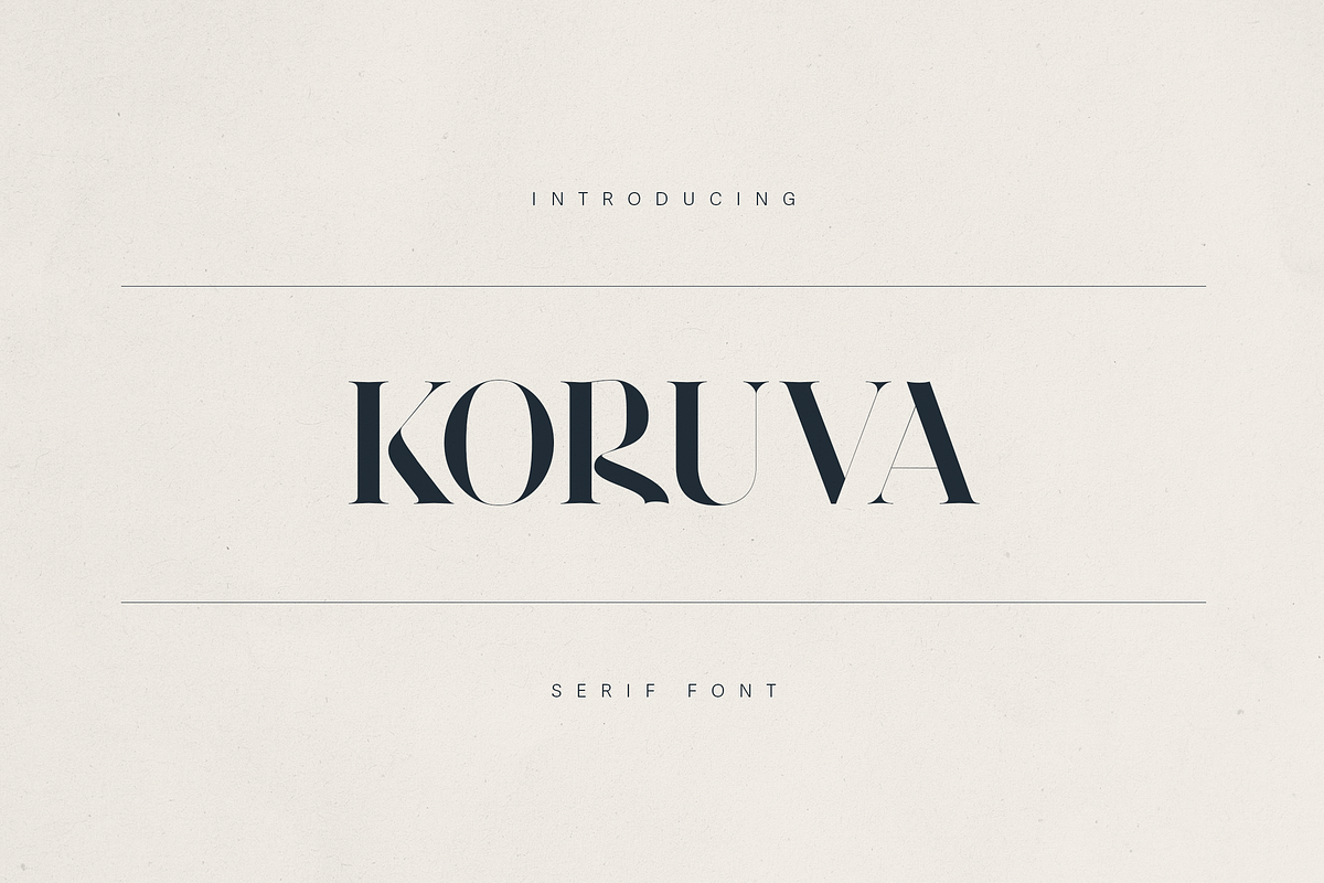 Koruva – Modern Serif Font, a Serif Font by Only Fonts (Photo 1 of 11)