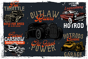 Vintage style hotrods collection, a Transportation Illustration by The BolzStudio (Thumbnail 1 of 8)