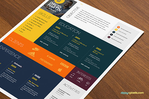 Resume/Cover Letter Template Layout