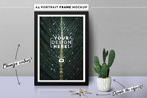A4 Portrait Frame Mockup