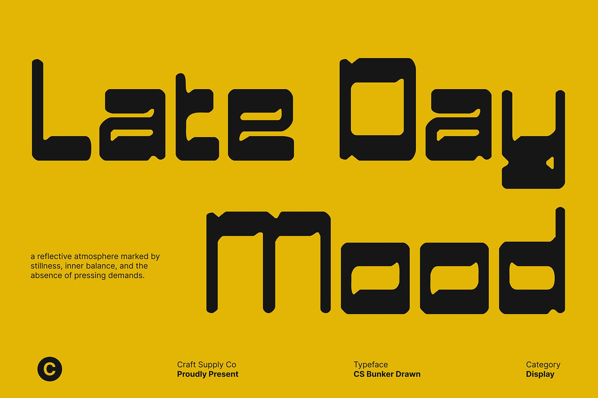 CS Bunker Drawn, a Sans Serif Font by Craft Supply Co. (Photo 6 of 8)