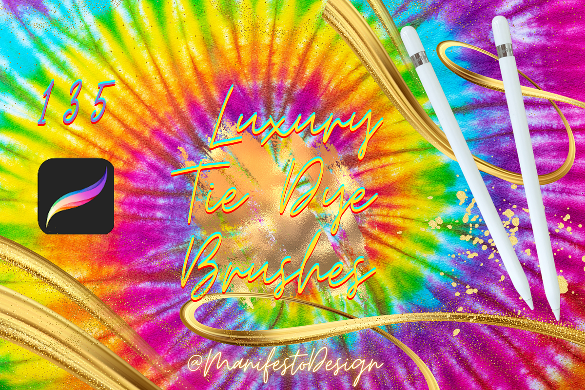 135 Luxury Tie Dye Brushes, a Brush Add-On by Manifesto Design Gallery (Photo 1 of 26)