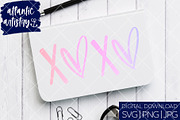 XOXO hearts Valentine's Day SVG PNG, an Object Graphic by Atlantic Artistry (Thumbnail 3 of 3)
