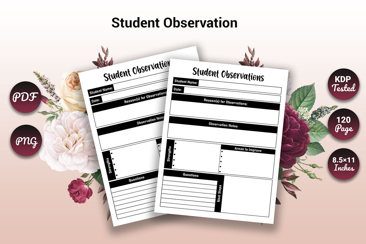 Student Observation Log KDP Interior, a Graphic by mh_arif (Photo 2 of 2)