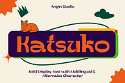 Katsuko – Bold Display Font, a Sans Serif Font by Angin Studio (Thumbnail 1 of 12)