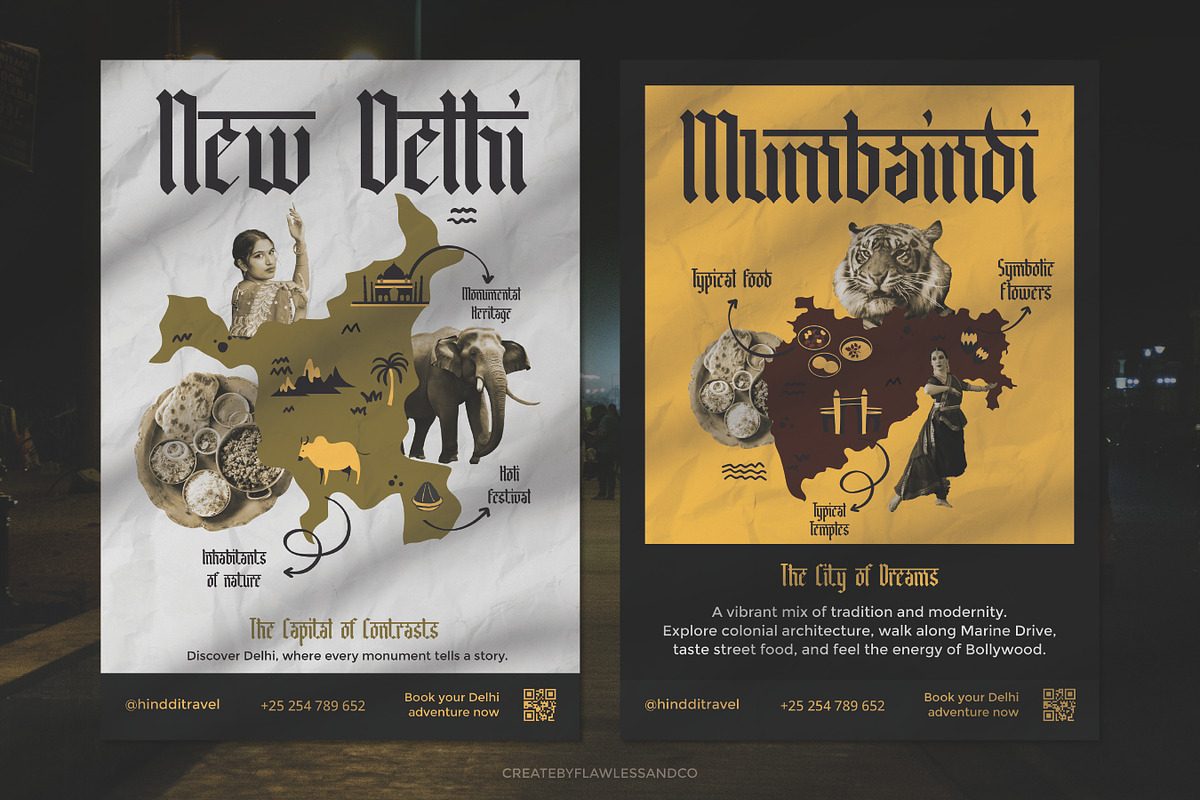 Bhavindra - Hindi Blackletter Font, a Blackletter Font by Flawless And Co (Photo 6 of 10)