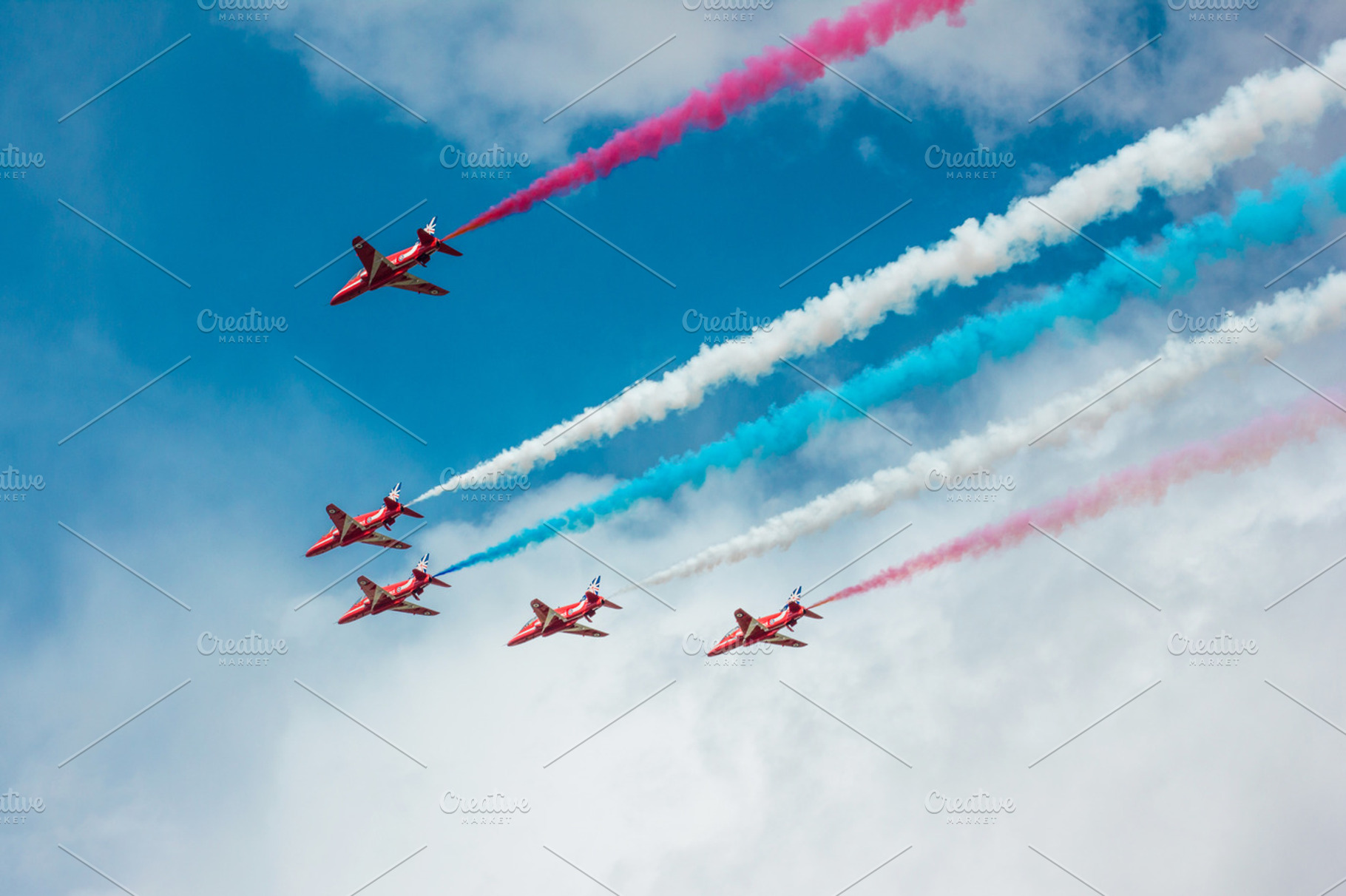 Smokey Planes Stock Photograph