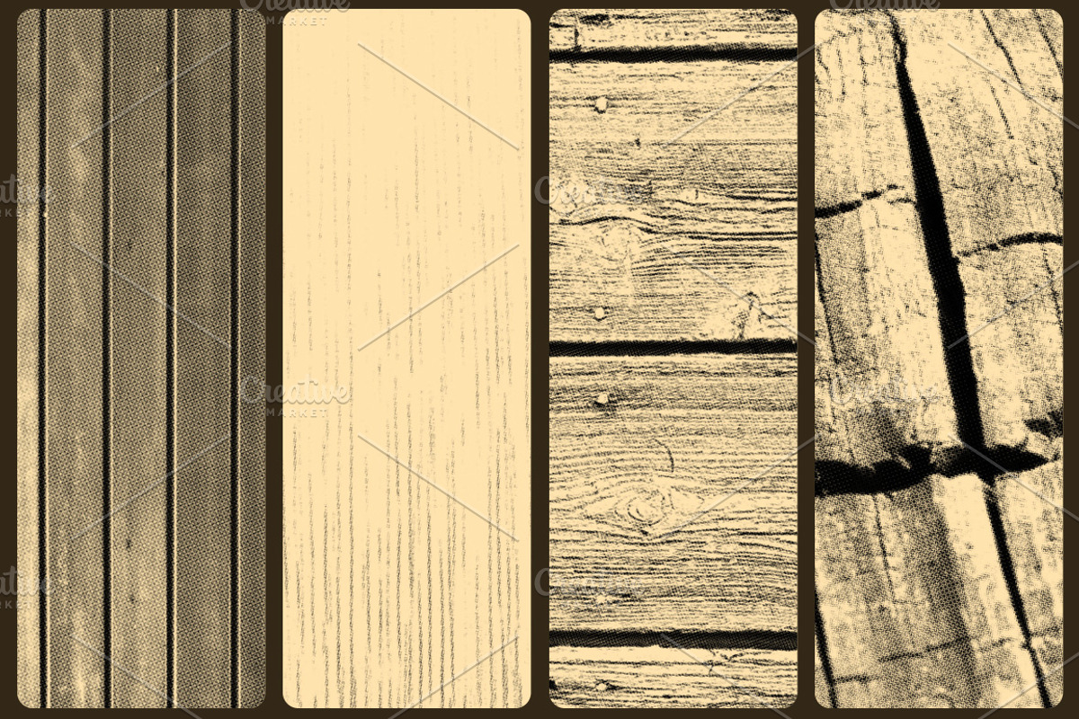 Wood Textures Halftone preview 3