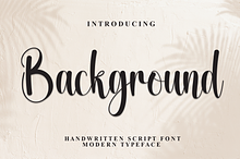 Background | Script Font