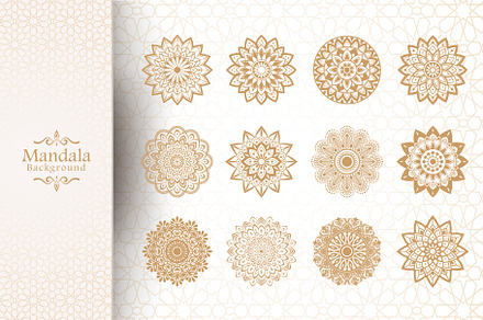 60 Golden Mandala Pattern